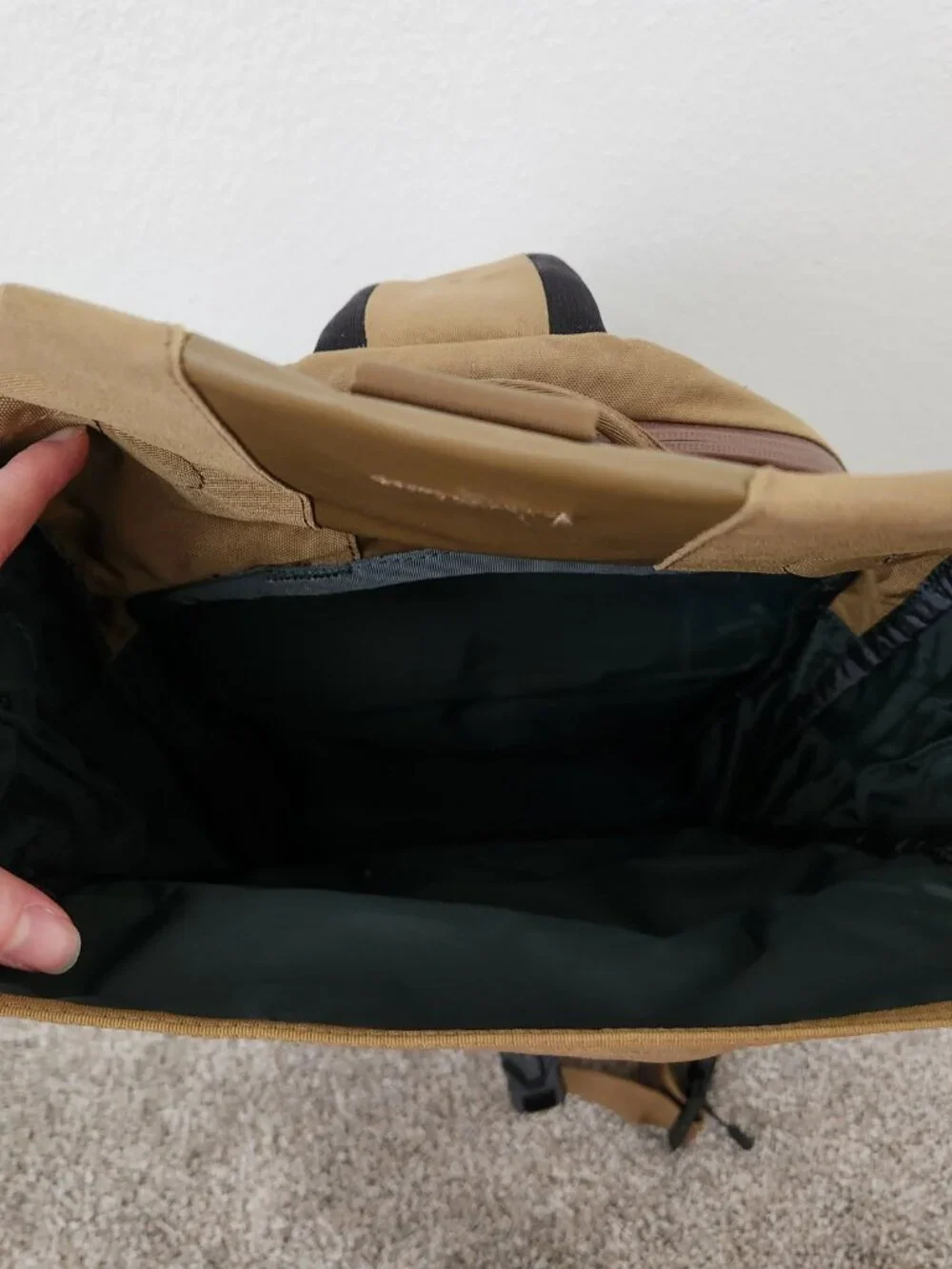Boundary Supply Errant Sling Tan Tech Sling Laptop Crossbody Bag